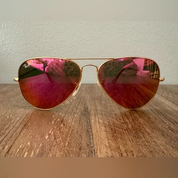 Pink mirrored Ray bans - Picture 4 of 4